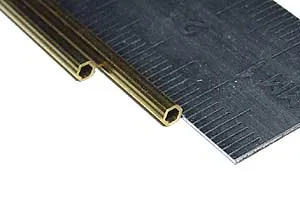 Шестигранная латунная трубка 2,38 мм, 1шт