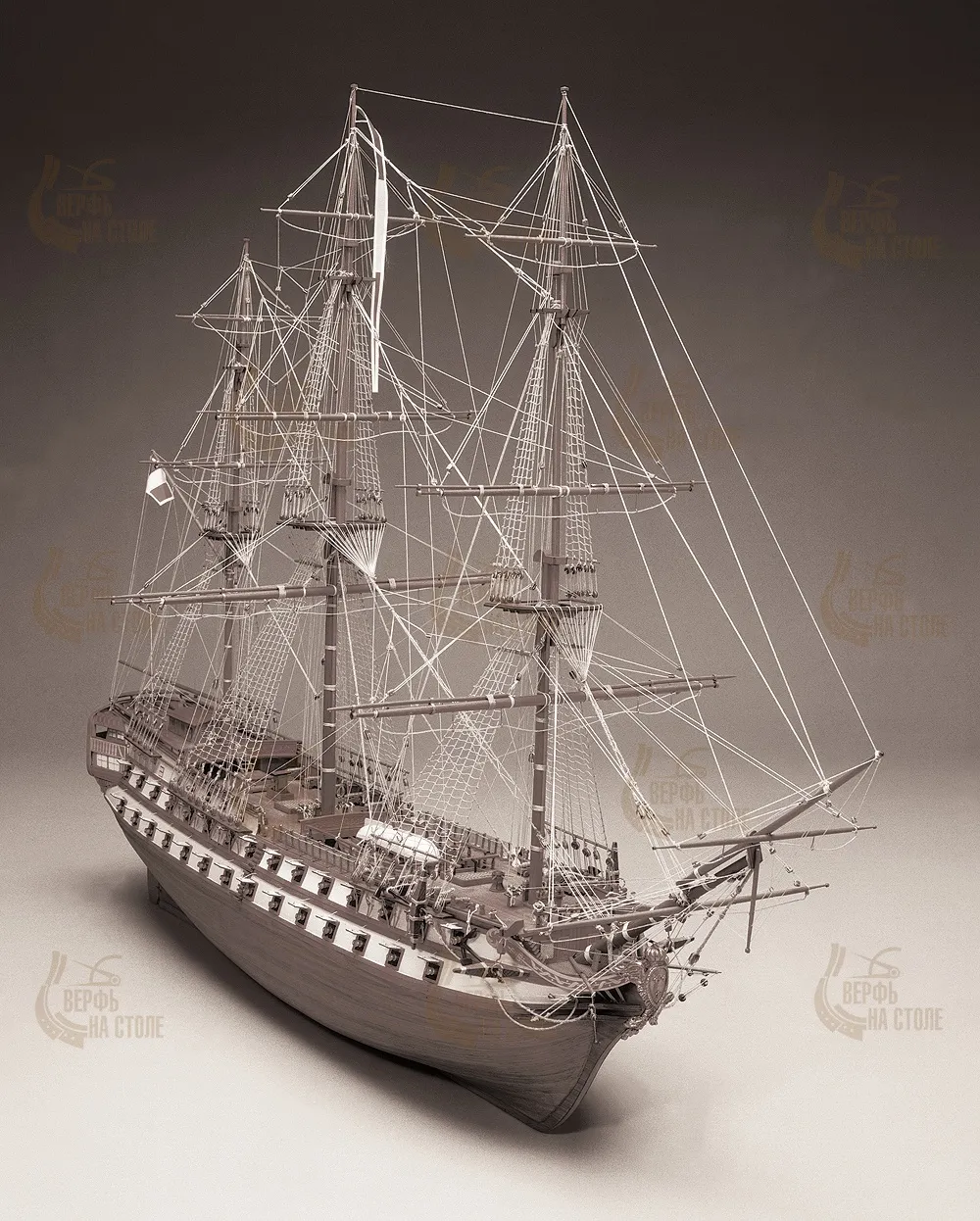 Чертеж корабля Le Superbe Чертеж корабля Le Superbe