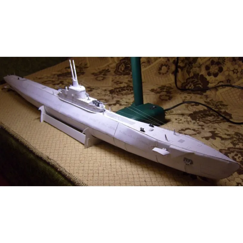 Модель из картона подводная лодка К-21, СССР 1941 г