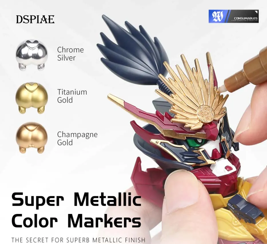 Маркер суперметаллик, диаметр 0,5 и 2 мм, цвет золотое шампанское Маркер суперметаллик, диаметр 0,5 и 2 мм, цвет золотое шампанское