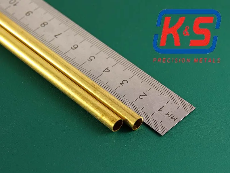 Латунная трубка 6х0,45 мм, 2 шт