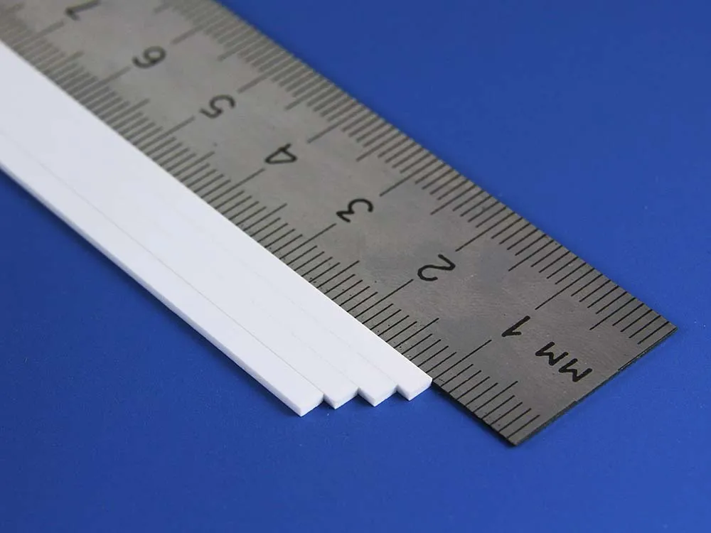 Полоска пластиковая 1,0х2,0 мм, 10 шт/уп.