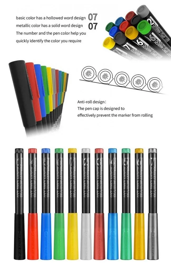 Маркер для пластика, черный