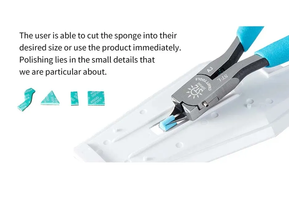 Шлифовальная губка 5 мм, зернистость 1500, 5 шт