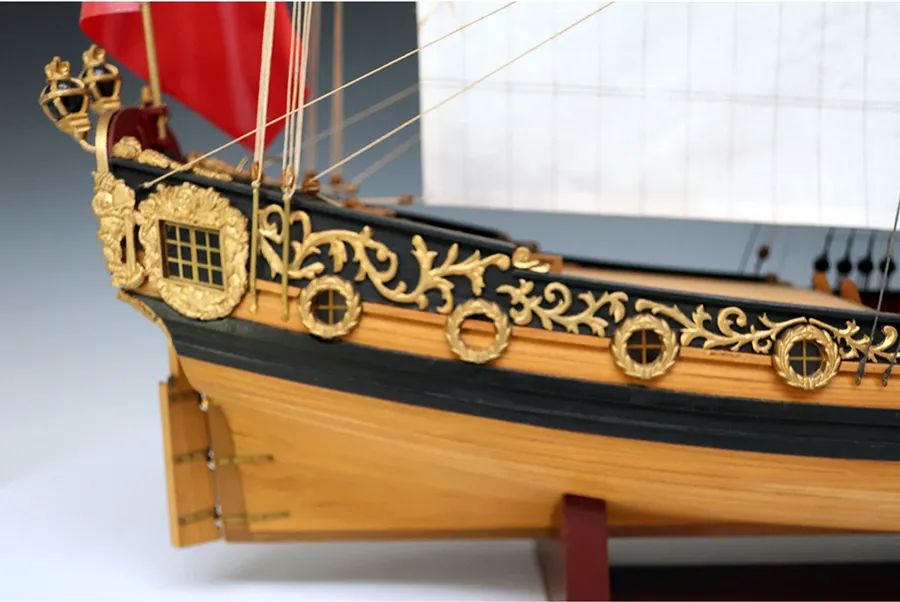 деревянная модель парусника Charles Royal Yacht 1674 деревянная модель парусника Charles Royal Yacht 1674