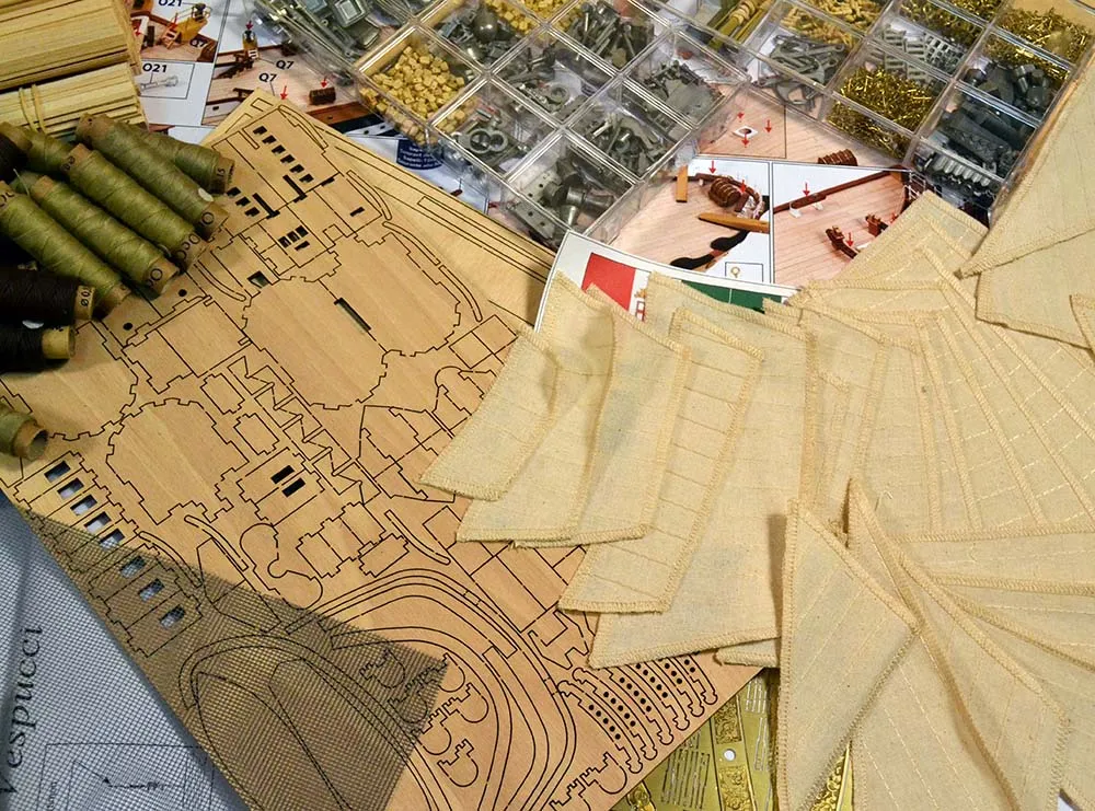 модель корабля своими руками Amerigo Vespucci