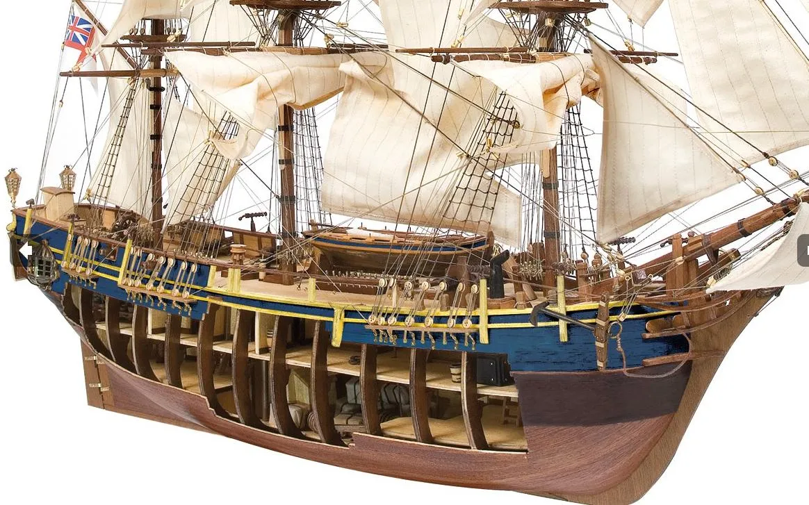 модель корабля своими руками Bounty с разрезом модель корабля своими руками Bounty с разрезом