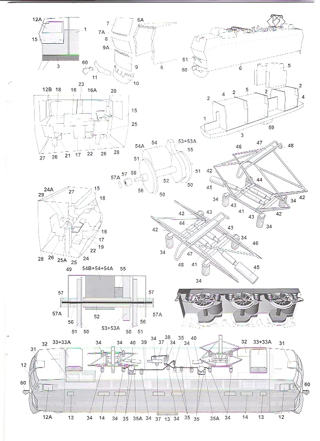 Модель из бумаги Электровоз ЧС4т