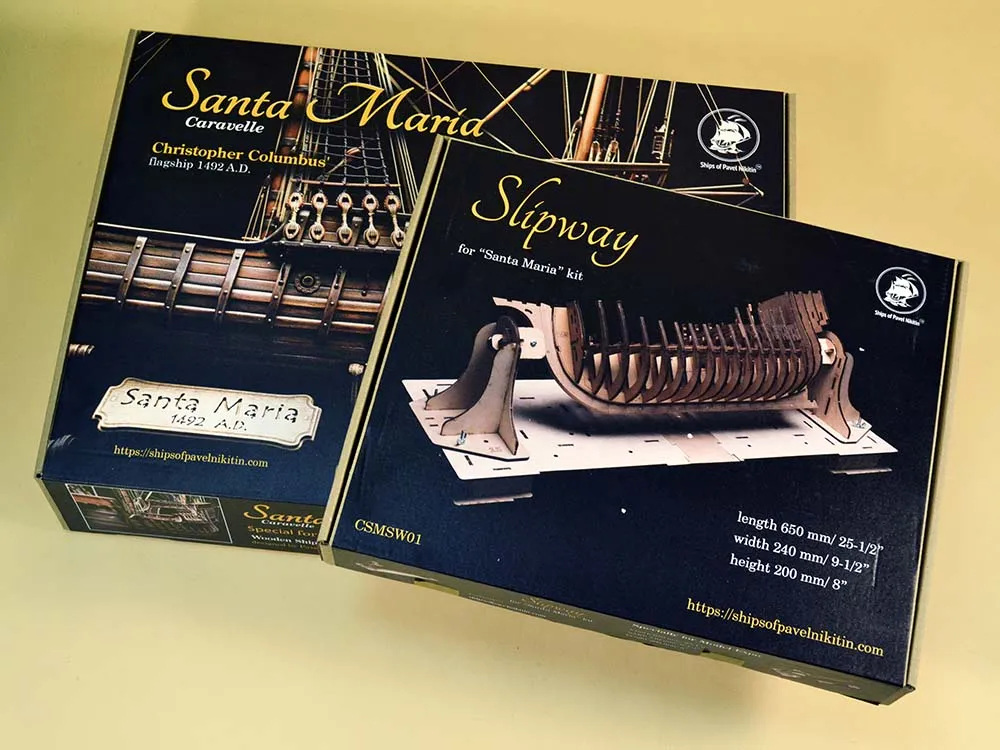 Santa Maria + паруса, подставка и стапель Santa Maria + паруса, подставка и стапель