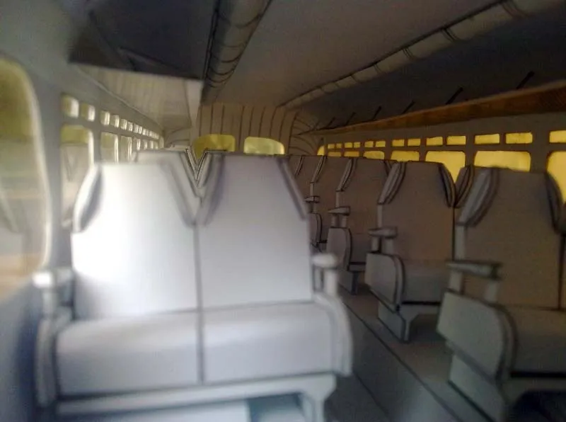 Модель из картона Автобус междугородний Модель из картона Автобус междугородний