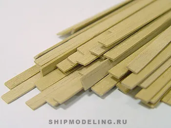 Рейка 1х4 мм, банканус, 4 шт