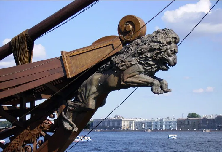 Носовая фигура Гамбургский лев, пластик, 55 мм