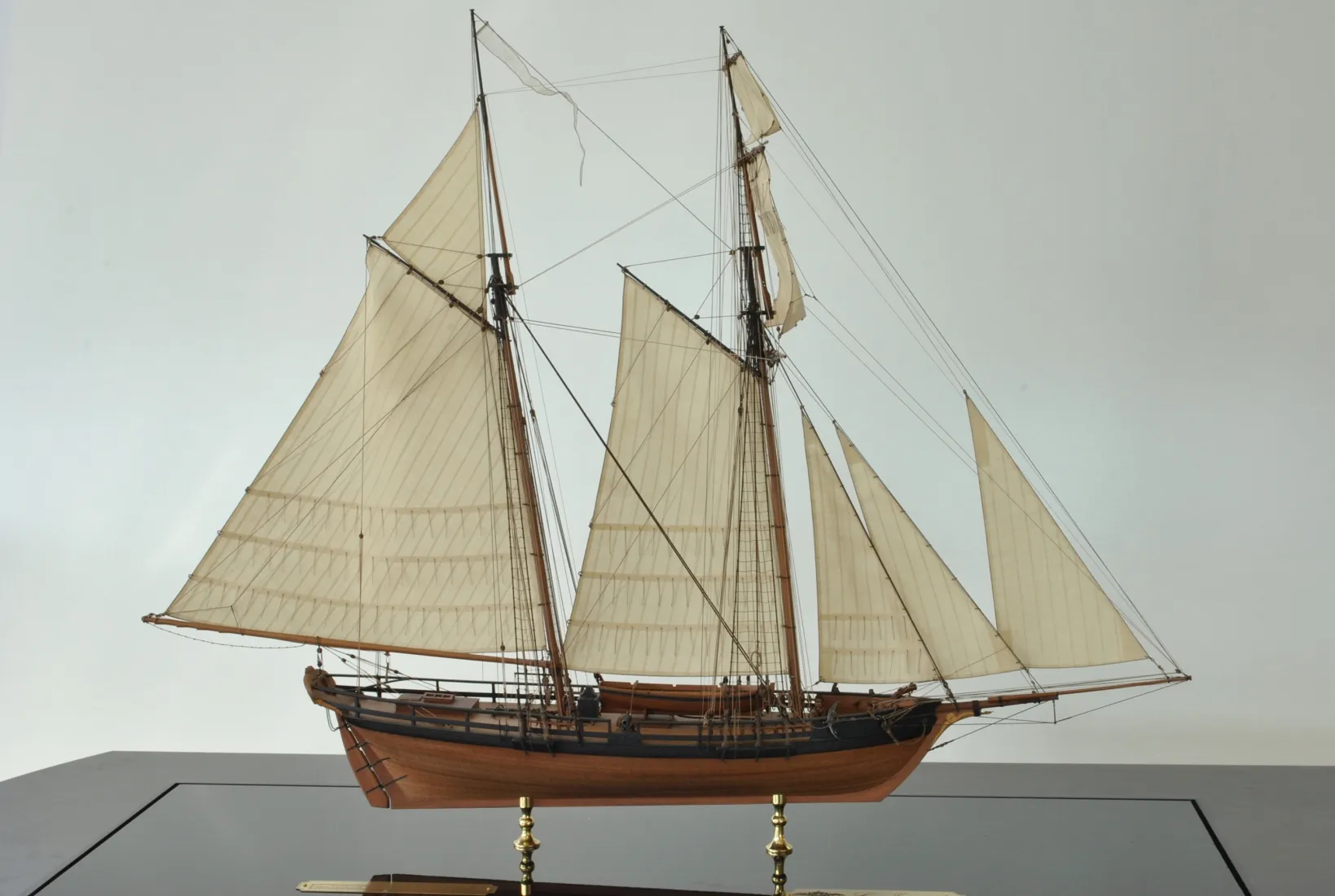 Модель корабля Французкая военная шхуна La Jacinthe ( Гиацинт ) 1823 г. - Верфь на Столе