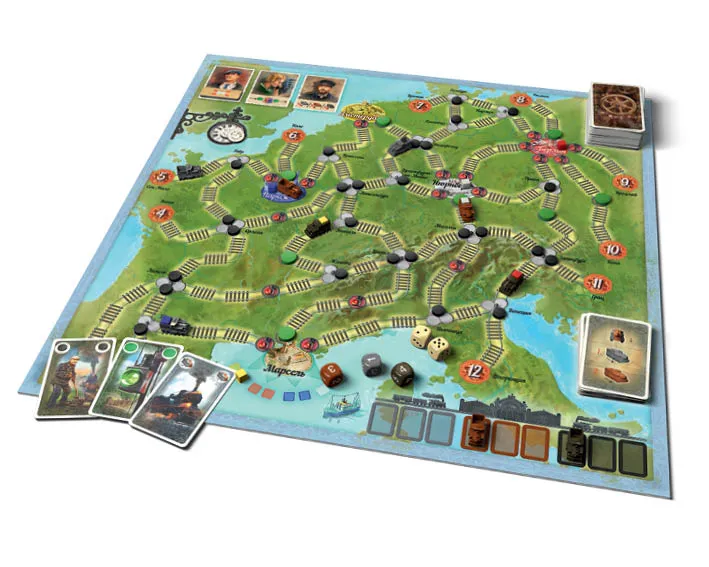 Настольная игра: Паровозы и Семафоры Настольная игра: Паровозы и Семафоры