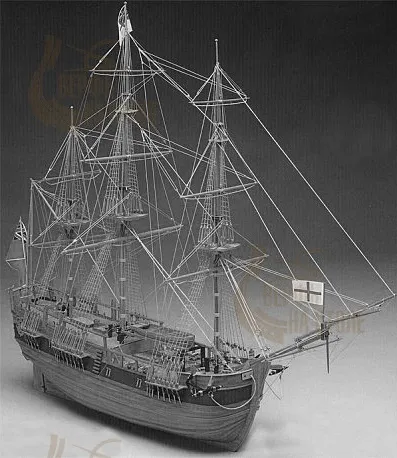 Чертеж корабля HMS Endeavour Чертеж корабля HMS Endeavour