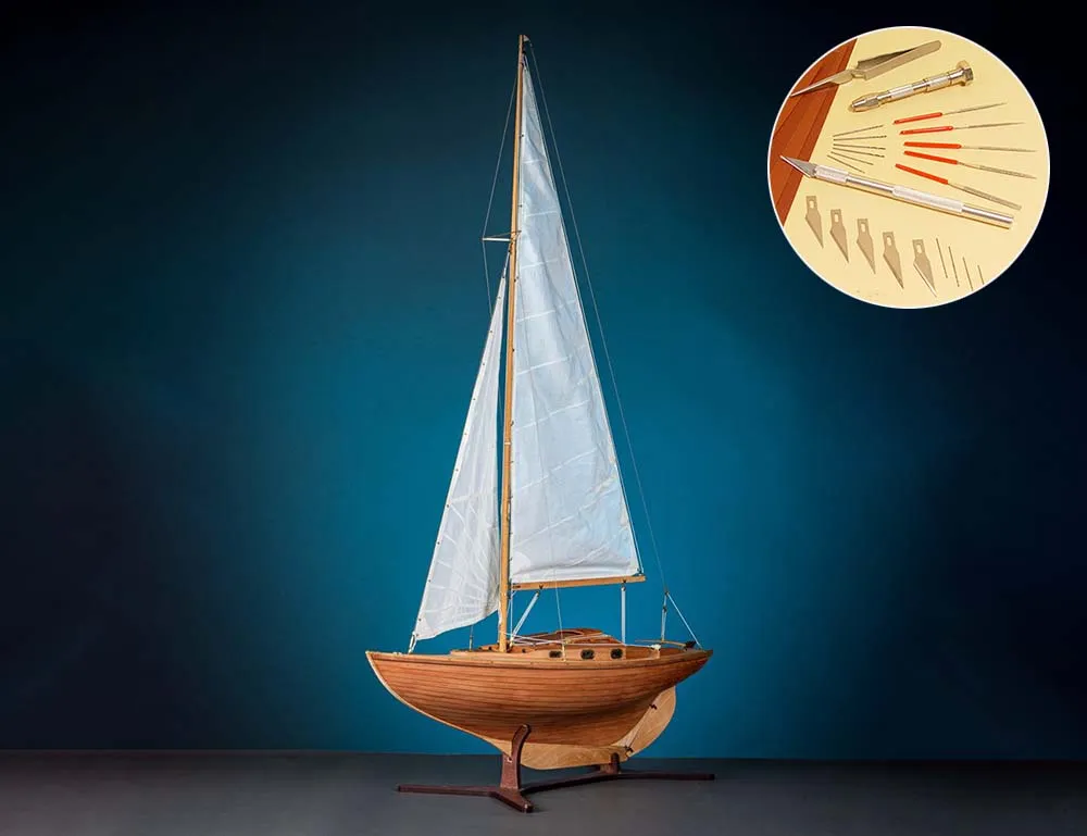 Яхта Folkboat, комплектация Продвинутая + (Стартовый набор инструментов) Яхта Folkboat, комплектация Продвинутая + (Стартовый набор инструментов)