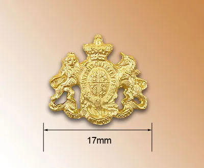 Декоративный элемент, герб Англии, 17 мм, металл