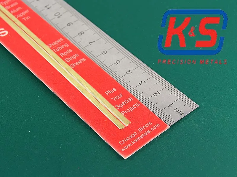 Полоска латунная 2,4х0,4 мм, 2 шт