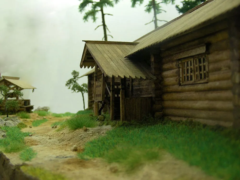 Домик Петра I из Архангельска XVIII век, , 1500 деталей