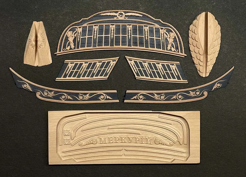 Декор для модели корабля Меркурий Эскадра Декор для модели корабля Меркурий Эскадра
