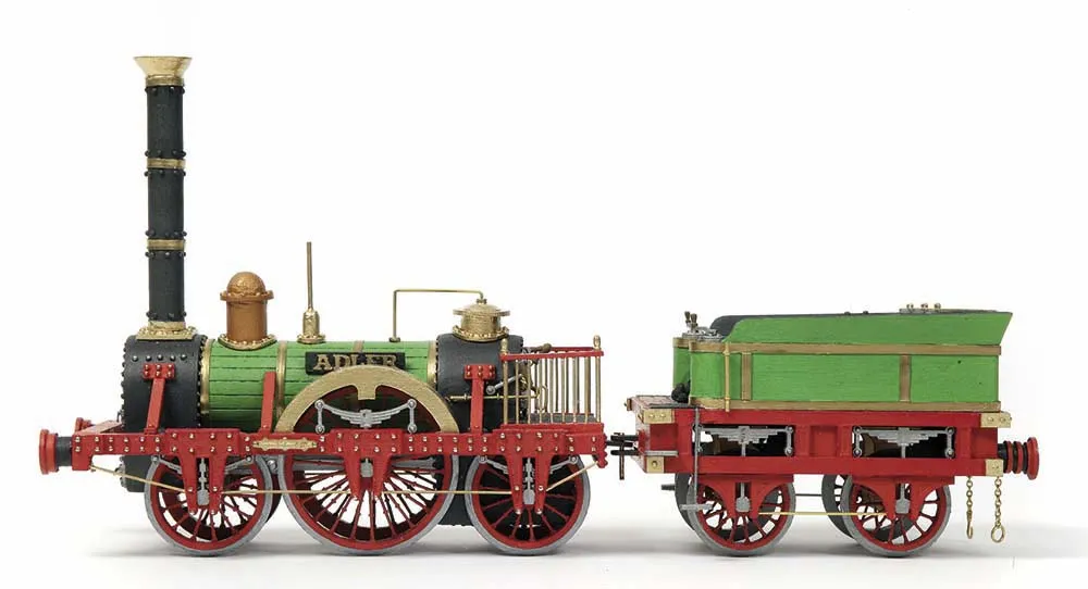 Модель паровоза ADLER + (Полный набор инструментов, клея и краски)