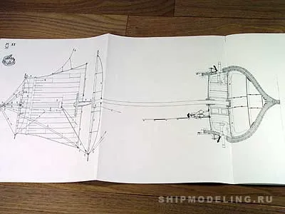 La Salamandre, 1752 + чертежи