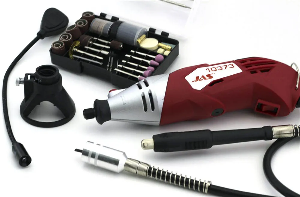 Бормашина 170 Вт, 8000-35000 об/мин., гибкий вал, стойка, ограничитель, подсветка, принадлежности 10373 Бормашина 170 Вт, 8000-35000 об/мин., гибкий вал, стойка, ограничитель, подсветка, принадлежности 10373