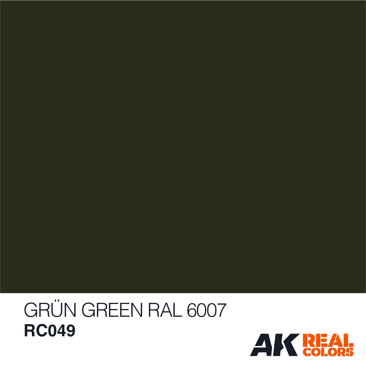 Краска AK Interactive, акриловая Grün-Green RAL 6007 (зеленый), 10 мл