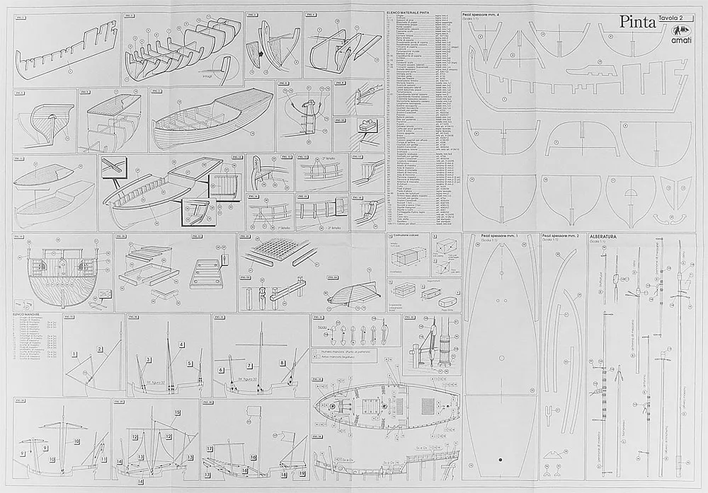 Чертеж корабля Pinta Чертеж корабля Pinta