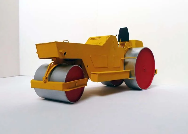 Модель из картона Каток дорожный ДУ-48Б