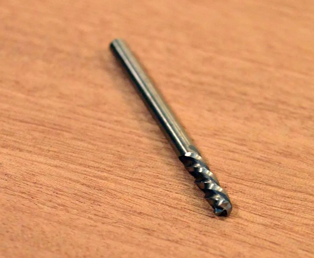 Фреза концевая трехзаходная, 3 мм