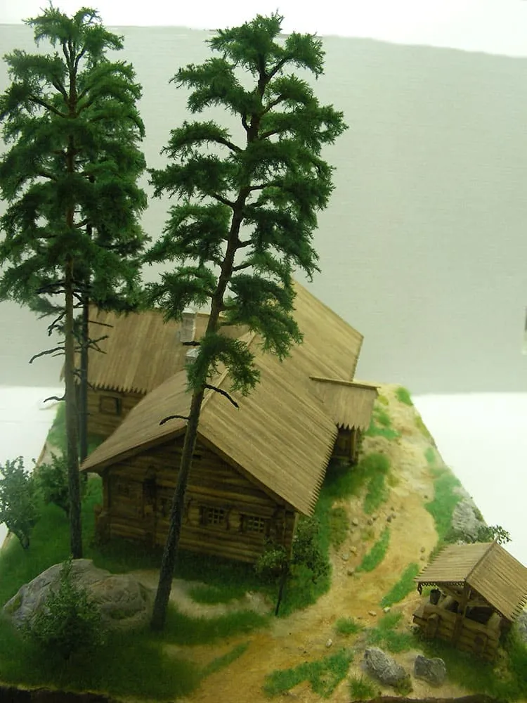 Домик Петра I из Архангельска XVIII век, , 1500 деталей