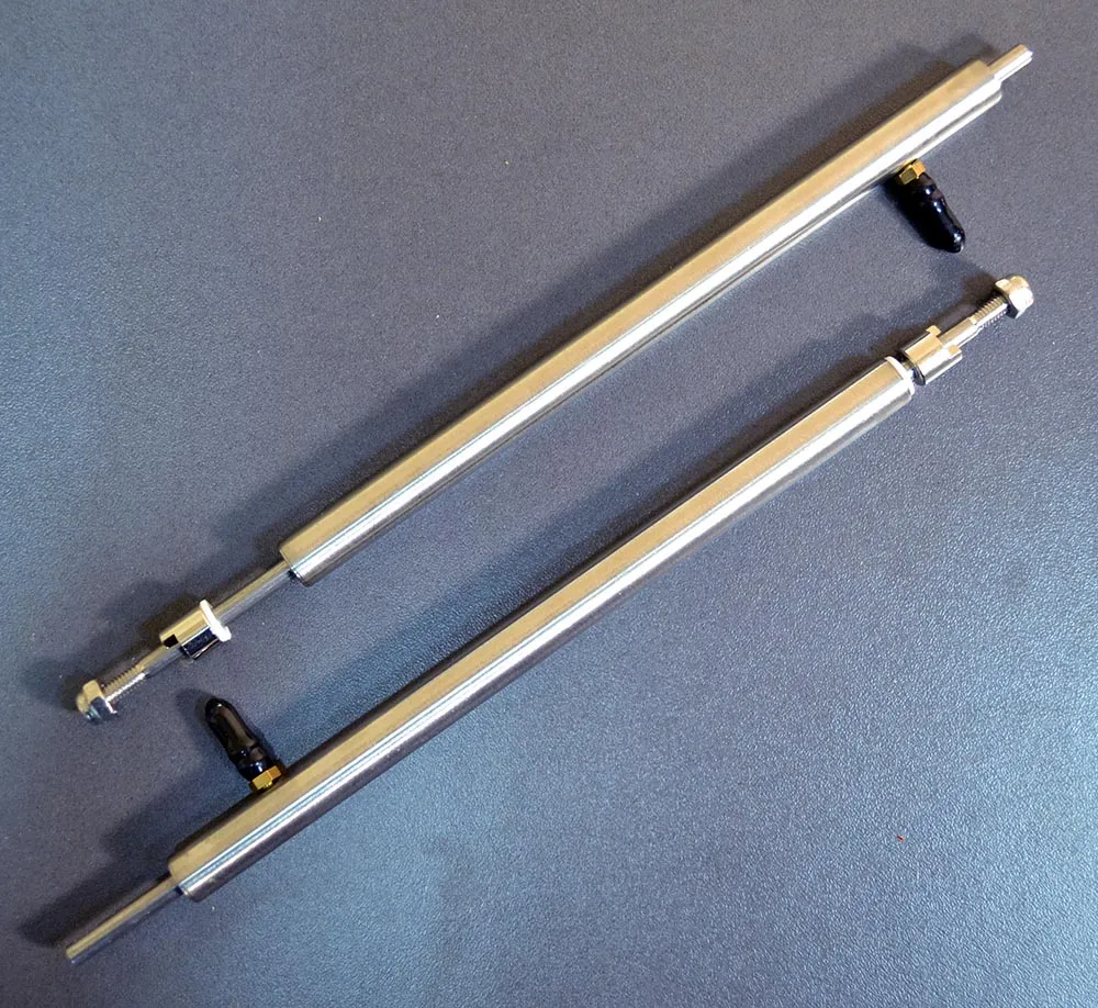 Гребной вал 4 мм, длина 20 см, нержавейка, неподвижный штуцер