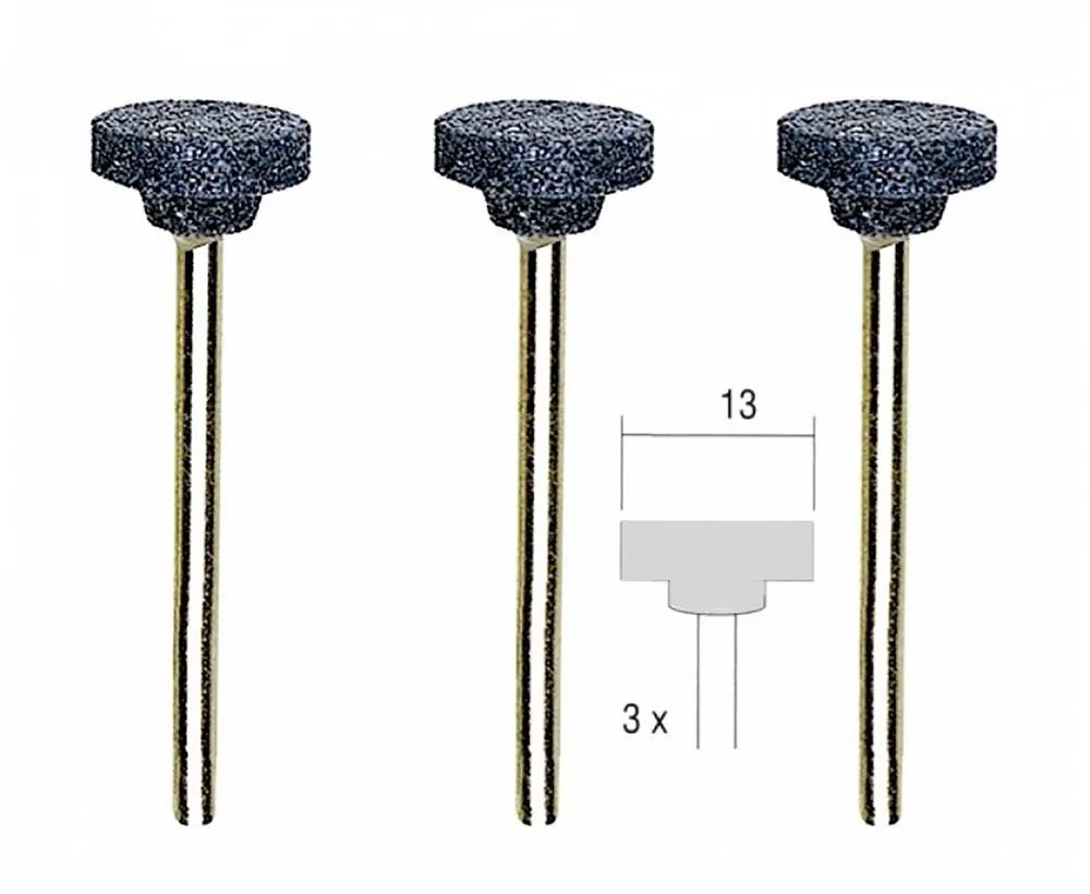 Шлифовальные насадки Proxxon, диск 13 мм, 3 шт