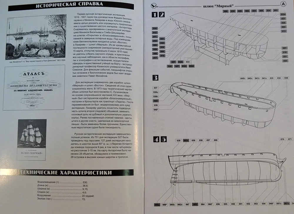 Модель из бумаги шлюп "Мирный" Модель из бумаги шлюп "Мирный"