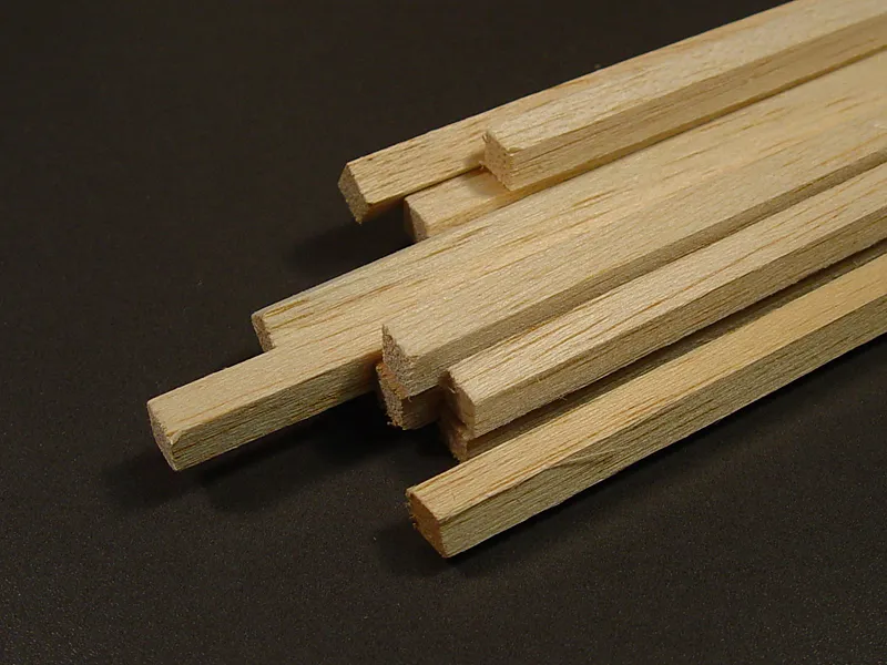 Рейка 8х8 мм, бальза, 2 шт