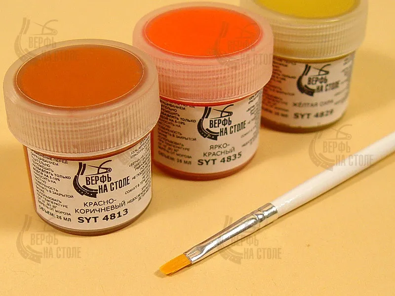 Кисть из синтетического волоса, плоская N 6