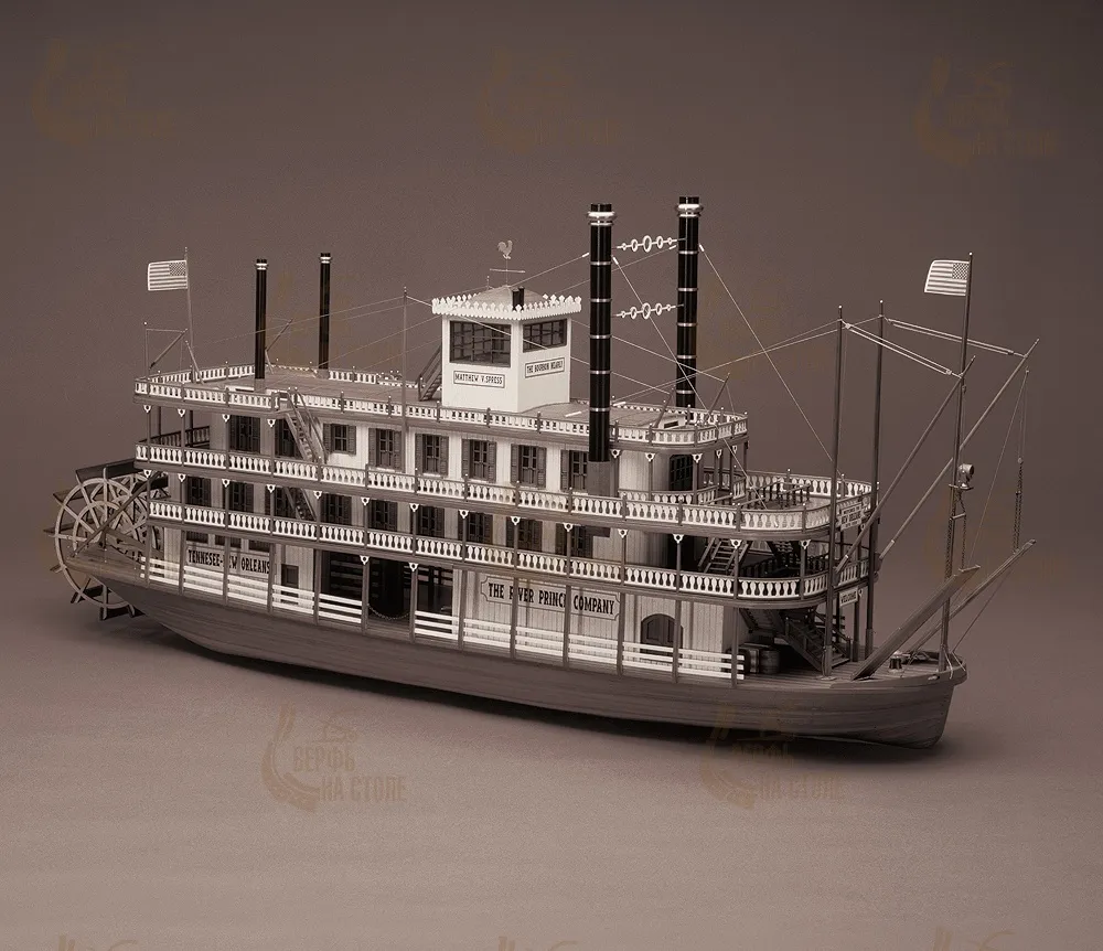 Чертеж парохода Mississippi Чертеж парохода Mississippi