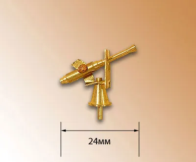 Спаренная зенитка, латунь, 24 мм