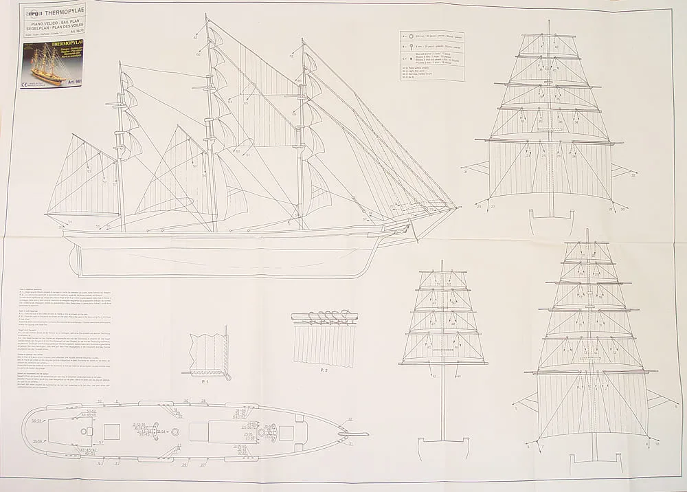Чертеж клипера Thermopylae Чертеж клипера Thermopylae