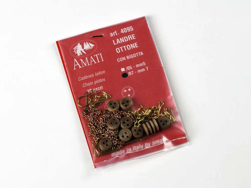 Вант-путенс цепной с юферсом, 7 мм, 4 шт Вант-путенс цепной с юферсом, 7 мм, 4 шт