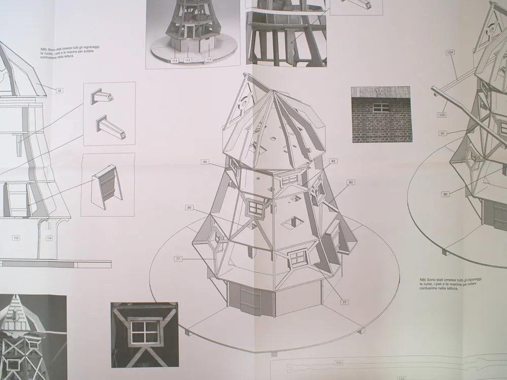 Сборная модель Фото Голландская мельница Сборная модель Фото Голландская мельница