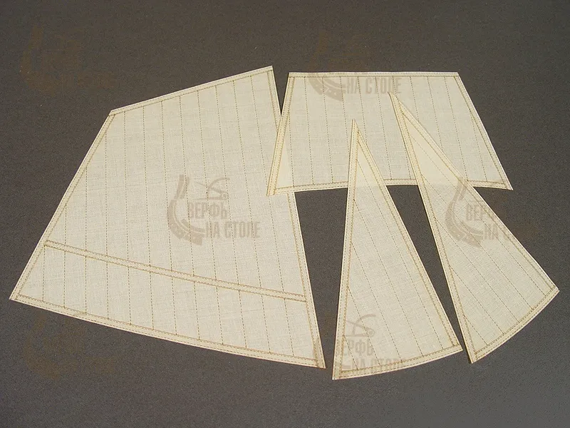 Набор парусов для бота Святой Гавриил Набор парусов для бота Святой Гавриил