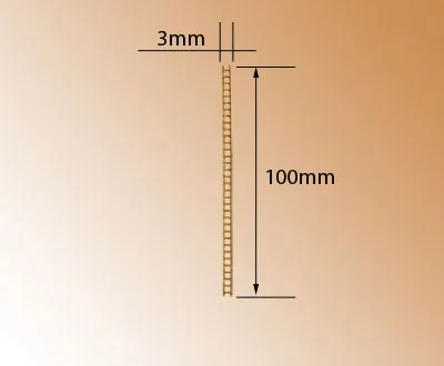 Трап, латунь, 3х100 мм