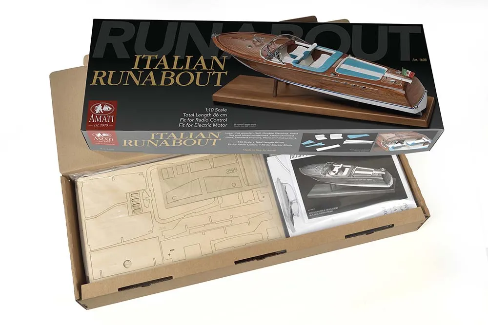 Гоночный катер Riva Aquarama 1970 + (Полный набор инструментов, клея и лак) Гоночный катер Riva Aquarama 1970 + (Полный набор инструментов, клея и лак)