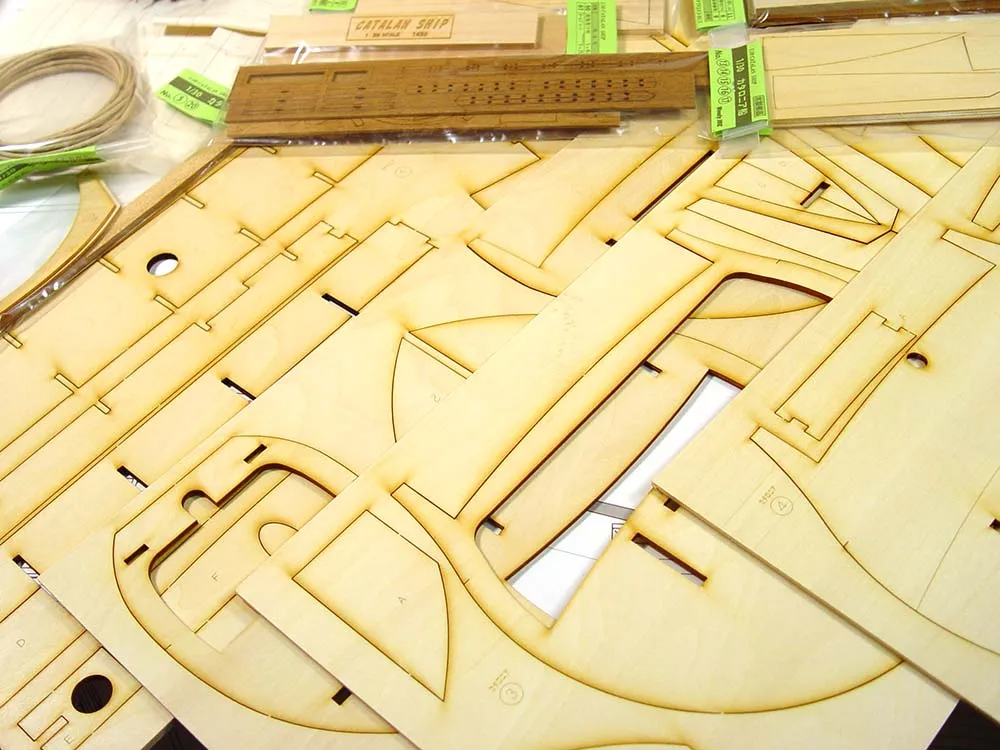 деревянная модель парусника Catalan Ship