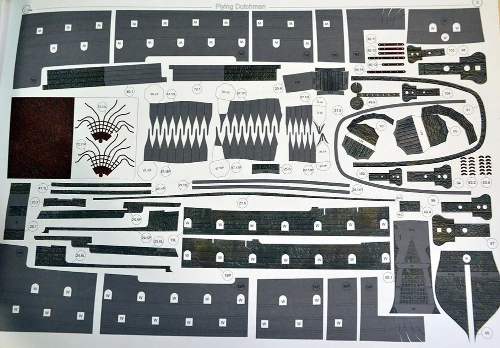Модель из бумаги галеон "Flying Dutchman" Модель из бумаги галеон "Flying Dutchman"