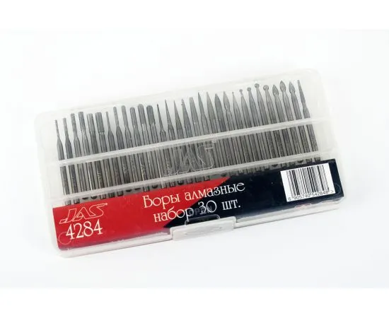 Боры алмазные, набор 30 шт., Lux Боры алмазные, набор 30 шт., Lux