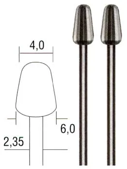 Фрезы вольфрам-ванадиевые Proxxon, конус, 4 мм, 2 шт
