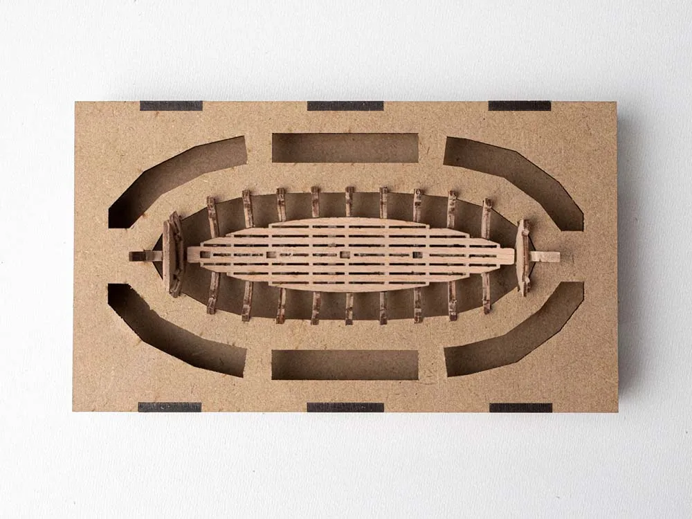 Шлюпка XVI века, 95мм